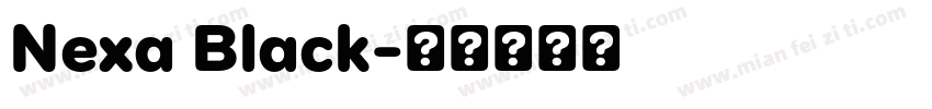 Nexa Black字体转换